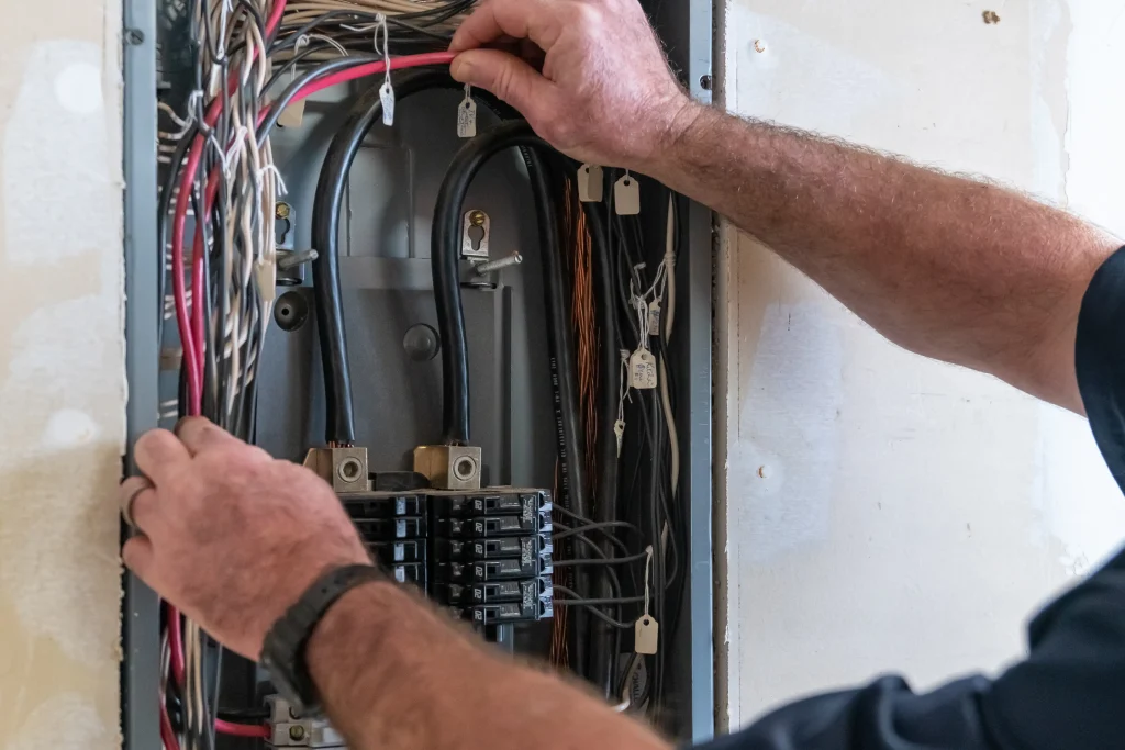 Tips for Electrical Safety & Maintenance: Faulty Wiring, Electrical Fires, and Tripped Circuit Breakers circuit breaker at WIREONE